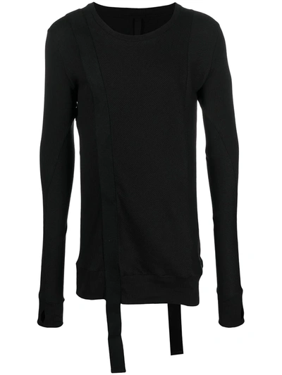 Army Of Me Ribbed Strap Sweatshirt In Black