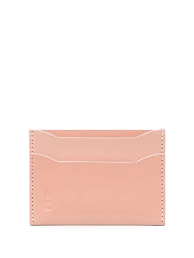 Ally Capellino Logo Embossed Cardholder Wallet In Pink