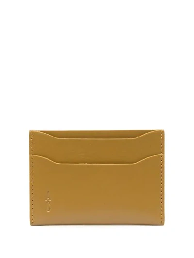 Ally Capellino Pete Leather Cardholder In Yellow