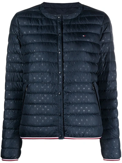 Tommy Hilfiger Padded Zip-up Jacket In Blue