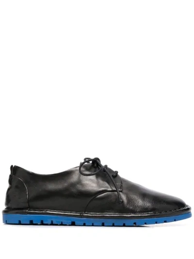 Marsèll Polished Lace-up Brogues In Black