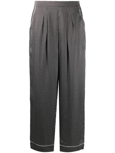 Eres Eleanor Star Print Pyjama Pants In Black