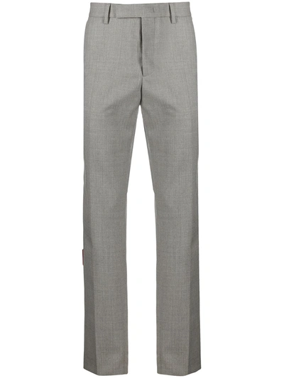 Msgm Straight-leg Tailored Trousers In Grey