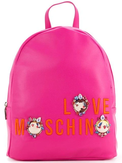 Love Moschino Logo Medium Backpack