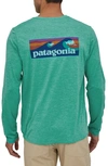 Patagonia Capilene Cool Daily Long Sleeve T-shirt In Boardshort Beryl Green