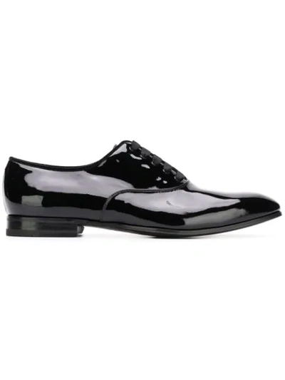 Ferragamo Classic Oxford Shoes In Black