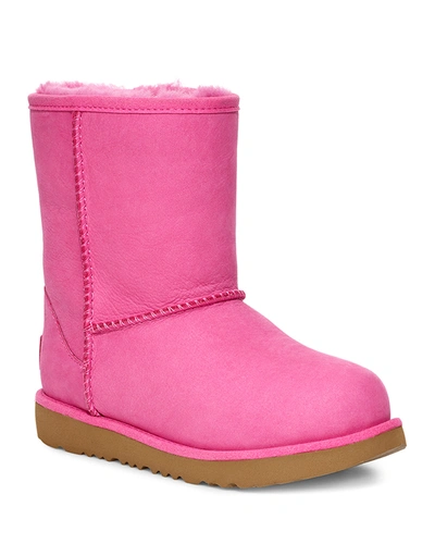 Ugg Classic Short Ii Suede Boots, Kids In Pink