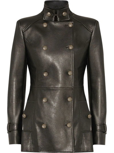 Dolce & Gabbana Button-front Jacket In Black