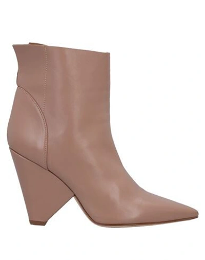 Dondup Ankle Boots In Pale Pink