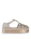 Lagoa Sandals In Gold