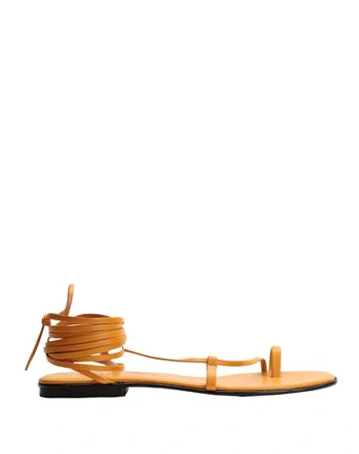 8 By Yoox Toe Strap Sandals In Yellow