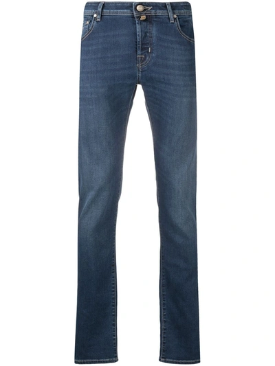 Jacob Cohen Mid-rise Slim-fit Jeans In Blue