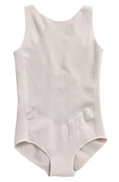 Nike Kids' Dri-fit Bodysuit In Silver Lilac/ Barely Rose