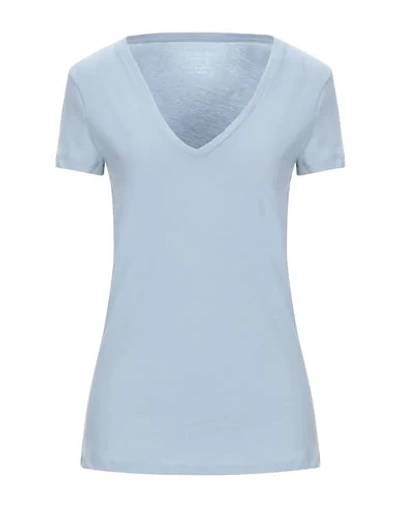Majestic T-shirts In Sky Blue