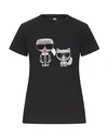 Karl Lagerfeld T-shirt In Black