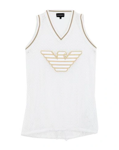 Emporio Armani Tank Tops In White