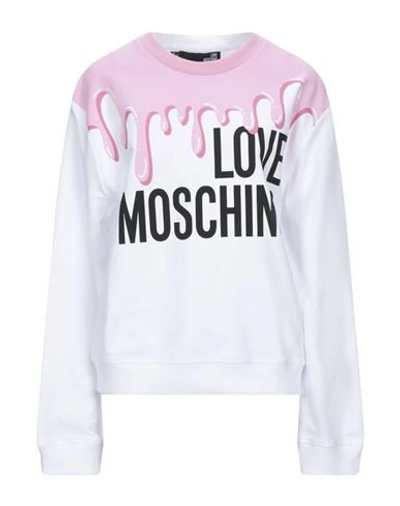 Love Moschino Sweatshirts In White