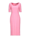 Dolce & Gabbana Woman Midi Dress Pink Size 0 Viscose, Acetate, Elastane