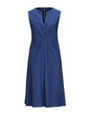 Manila Grace Knee-length Dress In Blue