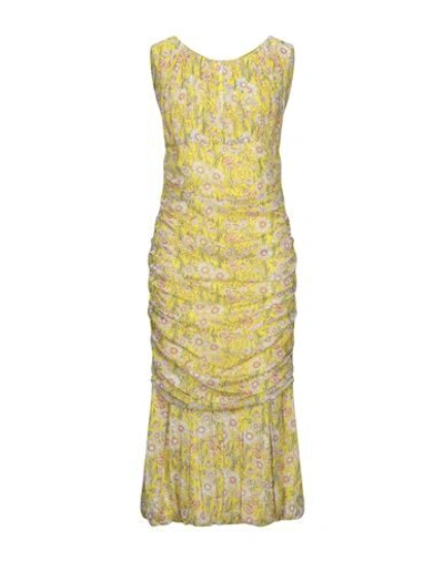 Ainea 3/4 Length Dresses In Yellow