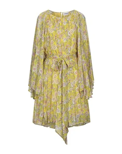 Ainea Knee-length Dresses In Yellow