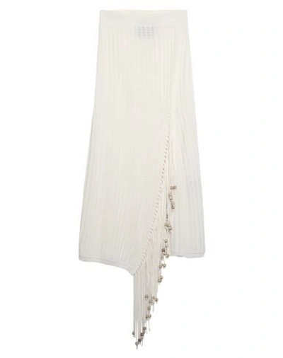 Frankie Morello Midi Skirts In White