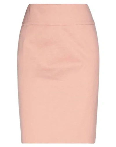 Peserico Midi Skirts In Salmon Pink
