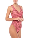 Pin Up Stars One-piece Swimsuits In Coral