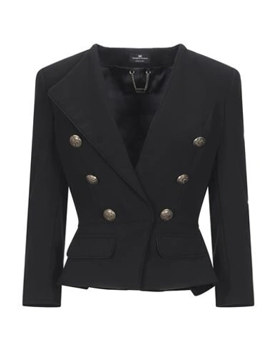 Elisabetta Franchi Sartorial Jacket In Black