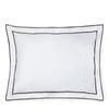 Ralph Lauren Spencer Sateen Border Sham In White And White