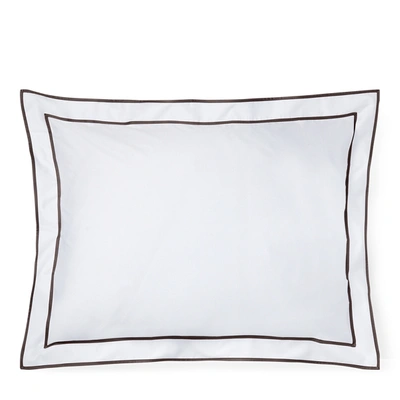 Polo Ralph Lauren Spencer Sateen Border Sham In White And White