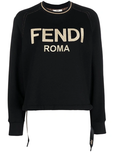 Fendi Sweaters In Nero