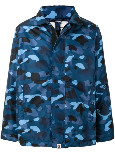 A Bathing Ape Gradation Camouflage-print Jacket In Blue