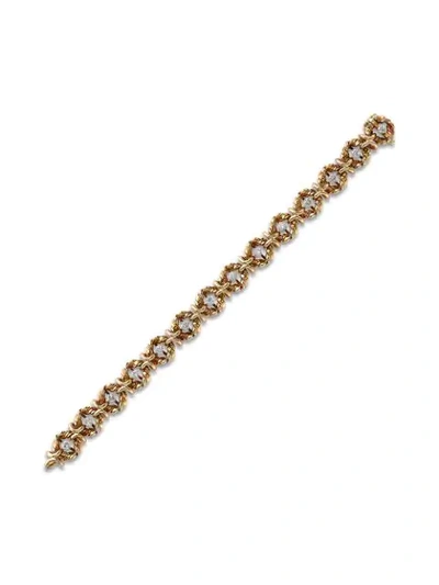 Pre-owned Van Cleef & Arpels 1961  18kt Yellow Gold Present Day Diamond Bracelet