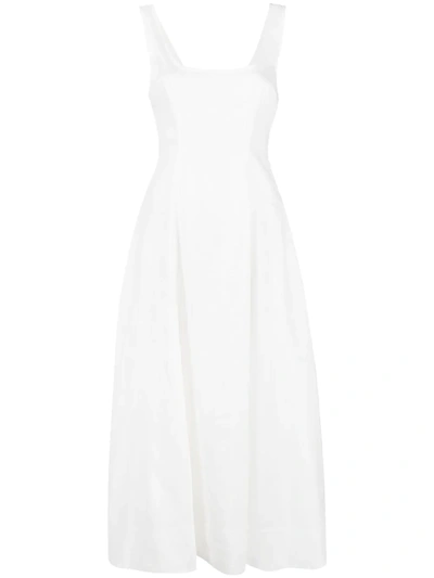 Zimmermann Lulu Cut-out Mid-length Dress In White