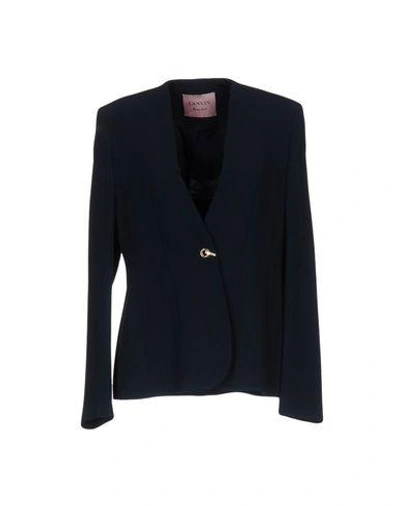 Lanvin Blazer In Slate Blue