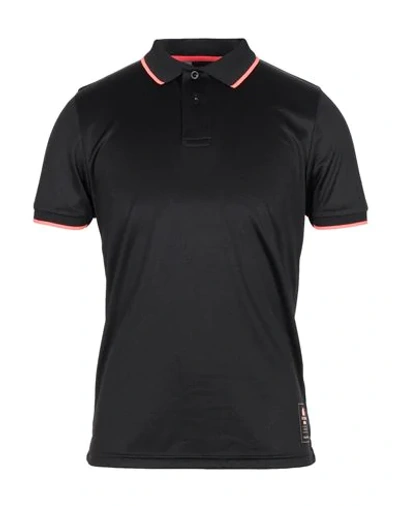 Sundek Polo Shirts In Black