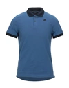 K-way Polo Shirt In Slate Blue