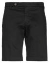 Entre Amis Man Shorts & Bermuda Shorts Black Size 30 Cotton, Elastane