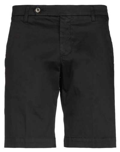 Entre Amis Man Shorts & Bermuda Shorts Black Size 30 Cotton, Elastane