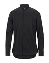 Paolo Pecora Solid Color Shirt In Black