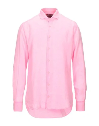 Mc2 Saint Barth Linen Shirt In Pink