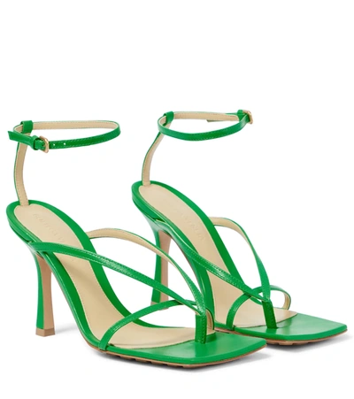 Bottega Veneta Stretch Leather Sandals In Green