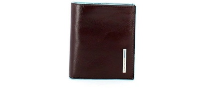 Piquadro Designer Men's Bags Men's Brown Credit Card Holder In Dark Brown
