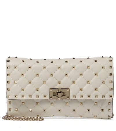 Valentino Garavani Rockstud Spike Small Crossbody Bag In White