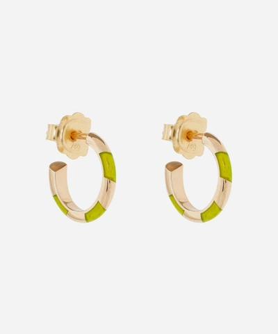 Alice Cicolini Gold Memphis Single Stripe Candy Hoop Earrings