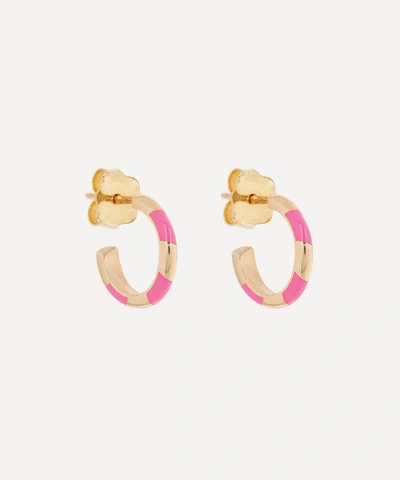 Alice Cicolini Gold Memphis Single Stripe Candy Hoop Earrings