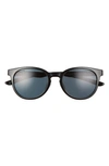 Smith Eastbank 52mm Chromapop™ Polarized Round Sunglasses In Black /polarized Black