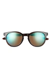Smith Eastbank 52mm Chromapop™ Polarized Round Sunglasses In Tortoise/polarized Opal Mirror