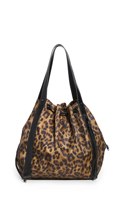 Rebecca Minkoff M.a.b. Nylon Tote In Natural Leopard